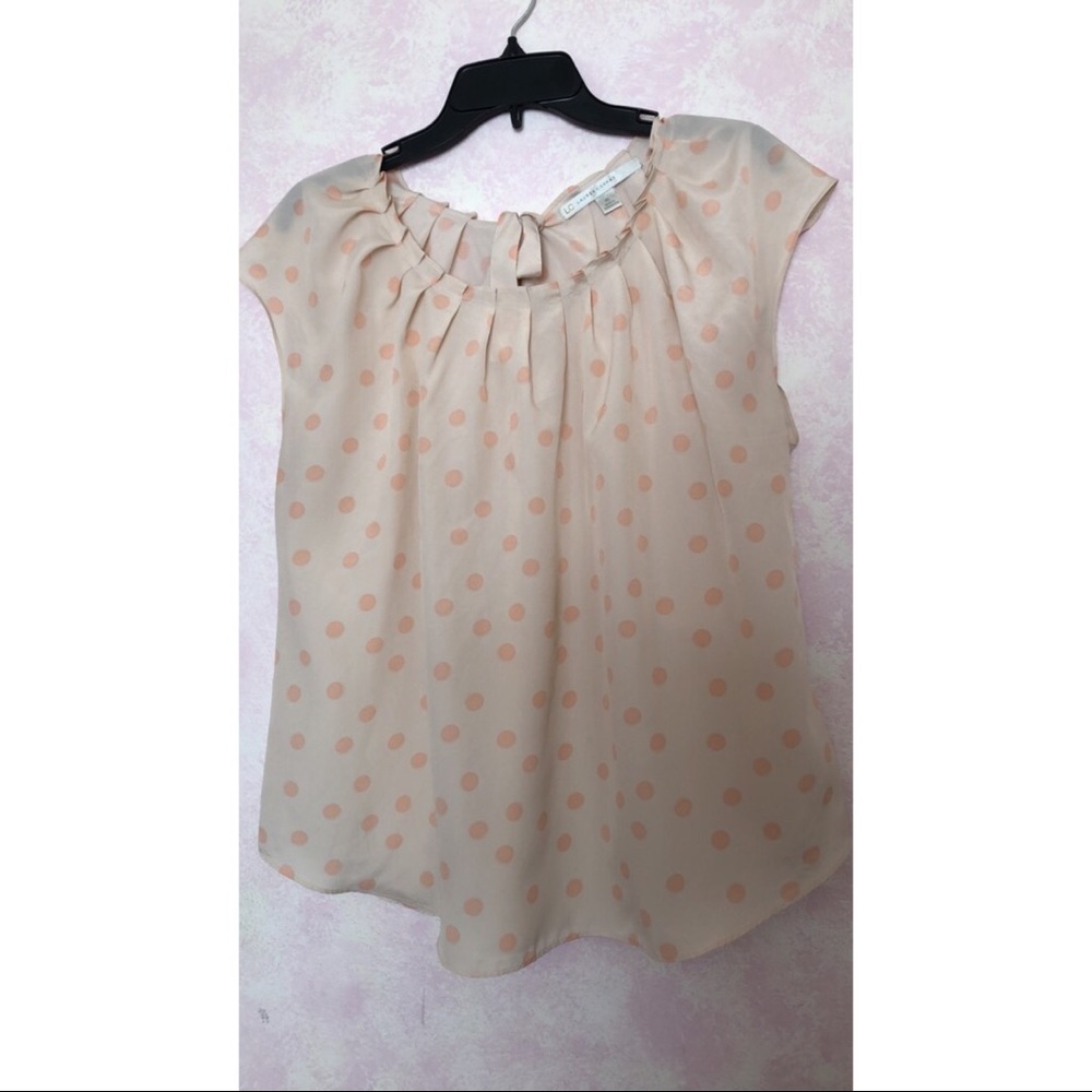 Pastel pink polka dot